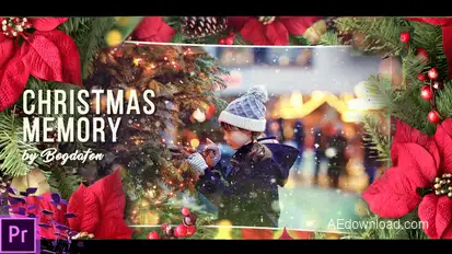 Christmas Memory Premiere Pro template preview