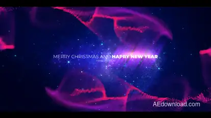 Christmas Opener with Particles Video Displays template preview