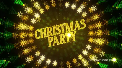 Christmas Party Invitation Video Displays template preview