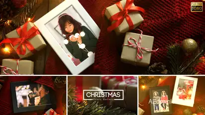 Christmas Photo Gallery Video Displays template preview