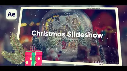 Christmas Photo Slideshow Openers template preview