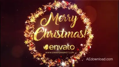 Christmas Star Logo III  | After Effects Template Video Displays template preview