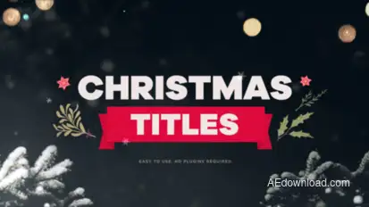 Christmas Text Animation Video Displays template preview
