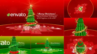 Christmas Title Opener Video Displays template preview