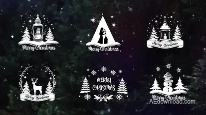 Christmas Titles | Pr | Premiere Pro template preview