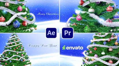 Christmas Tree Video Displays template preview