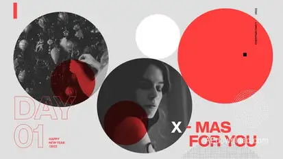 Christmas Urban Promo Video Displays template preview