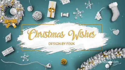 Christmas Wishes  | After Effects Template Video Displays template preview