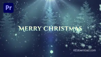 Christmas Wishes | Christmas Titles Premiere Pro template preview