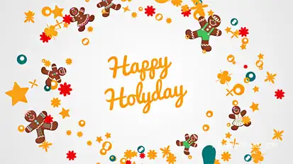 Christmas Wreath Video Displays template preview