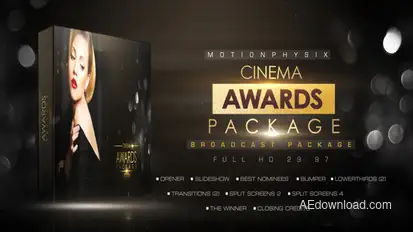 Cinema Awards Package Video Displays template preview