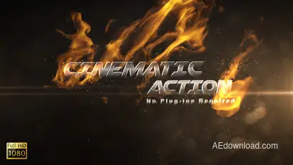 Cinematic Action Trailer Video Displays template preview
