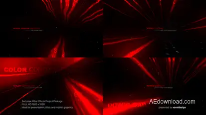 Cinematic Design Titles Video Displays template preview