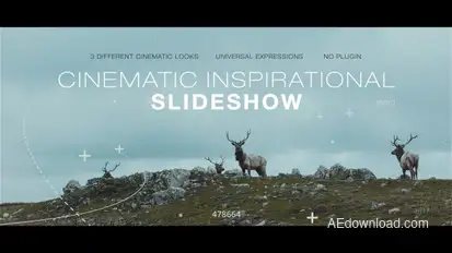 Cinematic Inspirational Slideshow | Opener Video Displays template preview