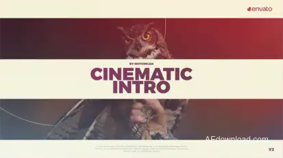 Cinematic Intro Video Displays template preview