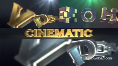 Cinematic Logo Text Reveal  Video Displays template preview
