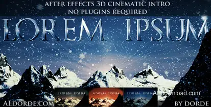 Cinematic Opener - Lorem Ipsum Video Displays template preview