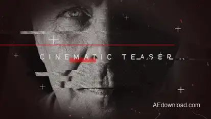 Cinematic Teaser Video Displays template preview