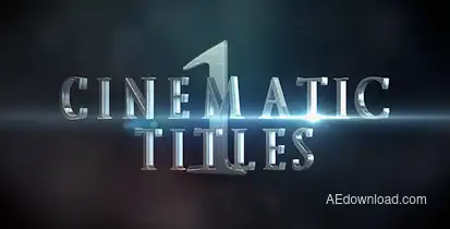 Cinematic Titles 1 Video Displays template preview