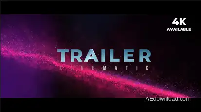 Cinematic Trailer Video Displays template preview