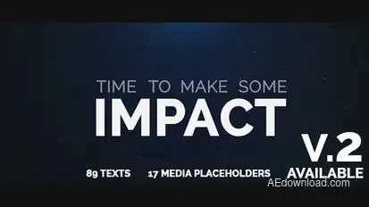 Cinematic Typo Intro Video Displays template preview