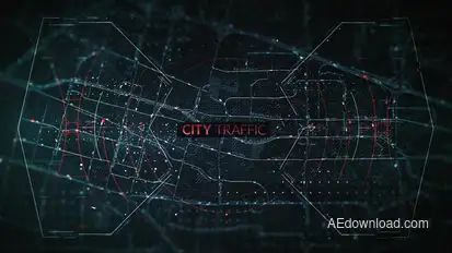 City Traffic Trailer Video Displays template preview