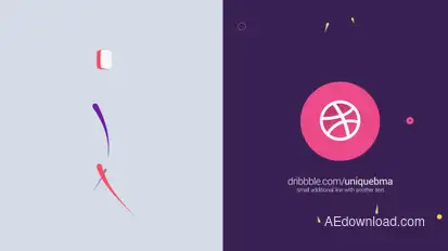 Classic Flat Logo Reveals Video Displays template preview