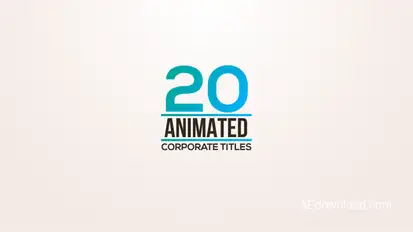 Clean Animated Titles – Typography Lower Thirds, Text Reveal for Corporate, Promo, Social Media Video Displays template preview