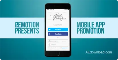 Clean App Promo Video Displays template preview