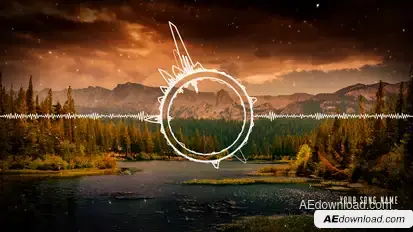 Clean Audio Spectrum Music Visualizer Video Displays template preview