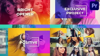 Clean Bright Opener for Premiere Pro Premiere Pro template preview