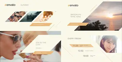 Clean Broadcast Pack Video Displays template preview