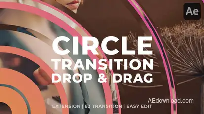Clean Circle Transition Elements template preview