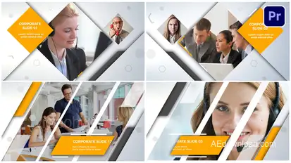 Clean Corporate Premiere Pro template preview