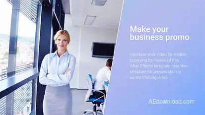Clean Corporate Promo Video Displays template preview