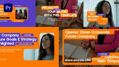 Clean Corporate Slideshow Premiere Pro Premiere Pro template preview