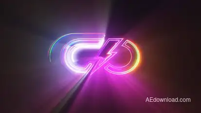 Clean Glowing Logo Reveal Premiere Pro template preview