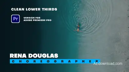 Clean Lower Thirds Elements Premiere Pro template preview