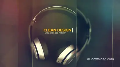 Clean Media Intro Video Displays template preview