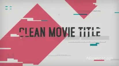 Clean Movie Title Video Displays template preview
