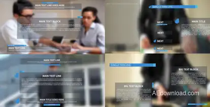 Clean Text Presets Video Displays template preview
