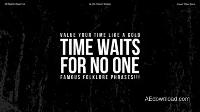 Clean Titles | PP Premiere Pro template preview