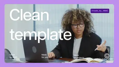Clean Typographic Intro Premiere Pro template preview