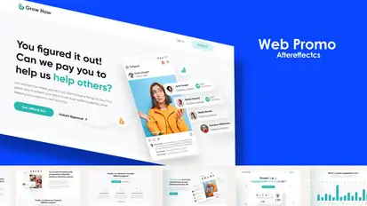 Clean Web Promotion Premiere Pro template preview