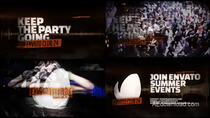 Club Promo Video Displays template preview