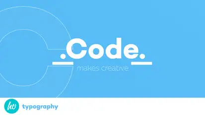 Code Typography Video Displays template preview