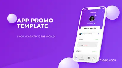 Color App Promo Video Displays template preview