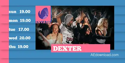 Color Broadcast Package Video Displays template preview