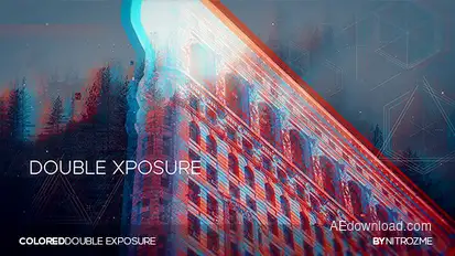 Colored Dual Exposure Video Displays template preview