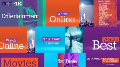 Colorful Broadcast Pack v2.0 Video Displays template preview